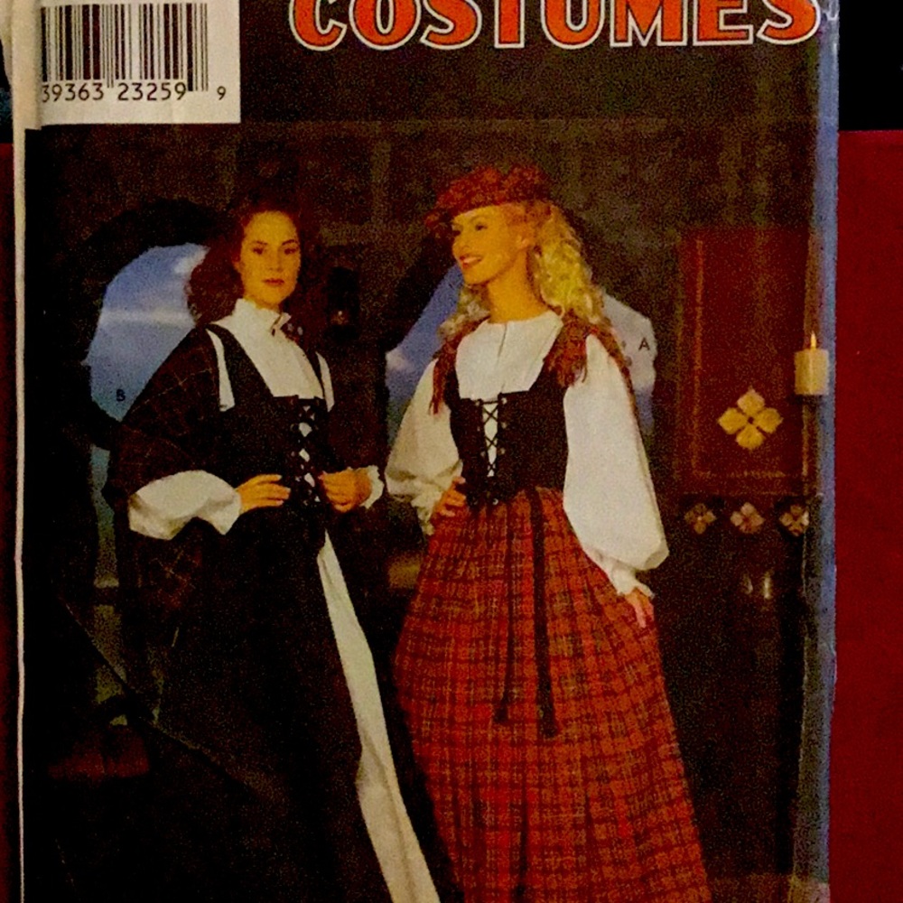 Renaissance Dress Pattern size 6-12